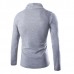 Mens Casual Turtleneck Knitted Sweater Solid Color Slim Fit Pullover Sweater